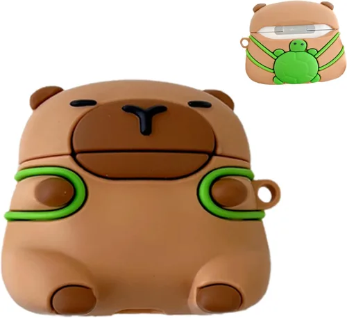 Miniatura 12 de para AirPod 2/1 Funda de Cubierta, Linda Funda de AirPods de Cerdo 3D de Dibujos Animados para 1ª y 2ª Generación, Funda Protectora de Silicona