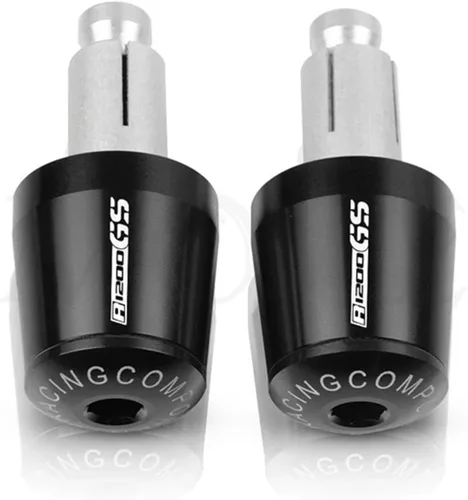 For BMW R1200GS R 1200 GS R1200 GS Adventure LC Motorcycle Handlebar Grips End Handle Bar Cap End Plug (Color : Black Black, Size : 1)