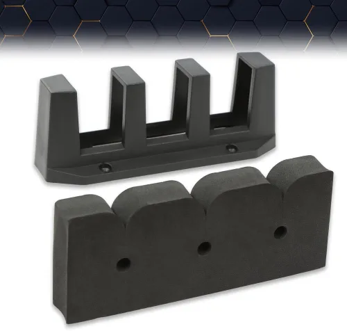 Miniatura 2 de PIT66 Soporte de caña de pescar montado soporte de caña horizontal 3 Barco de pesca Gear Pole Storage Holder Mount Plastic