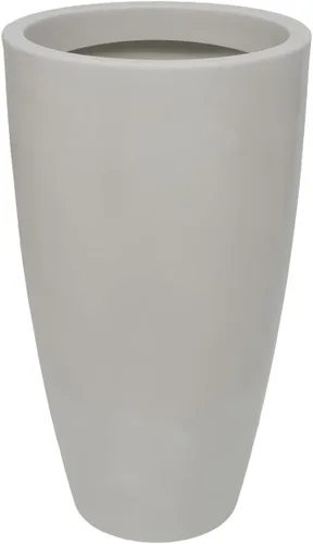 Miniatura 24 de ECOBO - Maceta redonda ecológica de 23.6 pulgadas Vicenza para uso en interiores y exteriores, duradera, versátil y ligera, diseñada por artesanos
