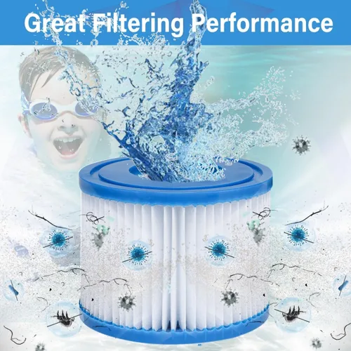 Miniatura 4 de Paquete de 6 filtros de repuesto tipo VI para bañera de hidromasaje Saluspa compatible con bomba de piscina Lay-Z-Spa, Coleman SaluSpa 90352E