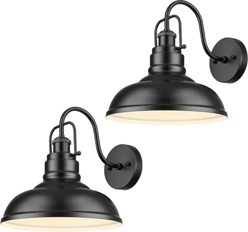 Miniatura 8 de zeyu Lámpara de granero de granja de 11 pulgadas, aplique de pared vintage para porche, almacén, cocina, acabado de bronce aceitado, 016-1B ORB