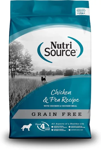 Miniatura 17 de NutriSource Alimento seco para perros sin granos, bocados pequeños, pollo y guisantes, 4 libras
