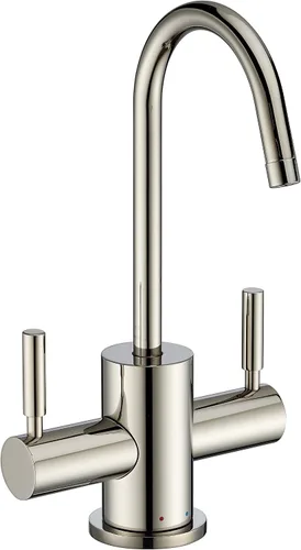 Miniatura 4 de Whitehaus Collection WHFH-HC1010-C Forever Hot Point of Use Instant Cold Faucet con boquilla contemporánea y mango de agua de cierre automático