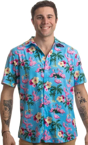 Miniatura 3 de Funny Hawaiian Shirts Tropical Vacation Humor Hawaii Button Down Polo Shirt Men