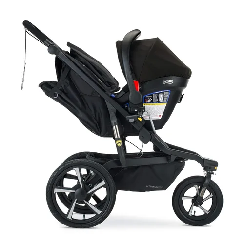Miniatura 5 de BOB Gear Adaptador de cochecito de jogging individual para asientos de automóvil infantiles Britax, gris