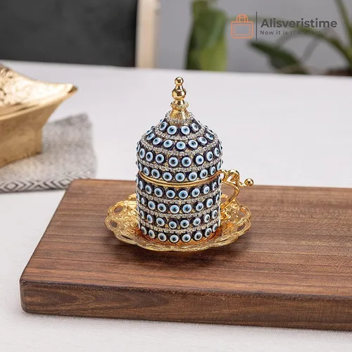 Miniatura 3 de Alisveristime Juego de tazas de café turco, auténtico café turco griego árabe con platillo (mejora tu experiencia de café ahora) (1 unidad)