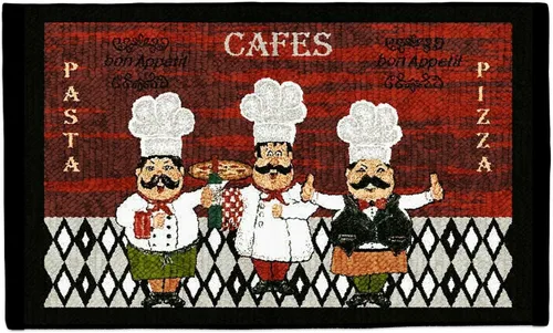 Miniatura 18 de Kashi Home Alfombra de cocina, alfombra de área impresa, piso duradero, tapete para puerta, alfombra antideslizante de granja, respaldo de látex