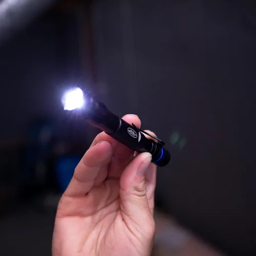 Miniatura 4 de Police Security Inspector - Linterna LED de bolsillo, brillante de 120 lúmenes, mini luz de mano con clip para cinturón, compacta, resistente a