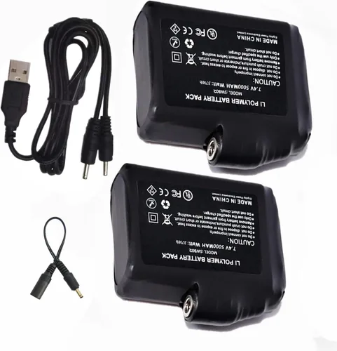 Miniatura 9 de Batería Recargable de Polímero de Litio de 3500mAh 7.4V Paquete de Reemplazo para Guantes Térmicos Forros Manoplas Calcetines Chaleco Chaqueta