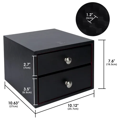 Miniatura 6 de J JACKCUBE DESIGN Caja organizadora de aceites esenciales, con capacidad para 96 botellas de aceites esenciales de 5 a 0.5 fl oz, botellas