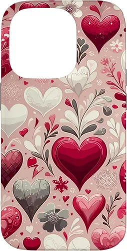 Miniatura 15 de Funda romántica para iPhone 11 Pro Max con corazones encantadores para el día de San Valentín