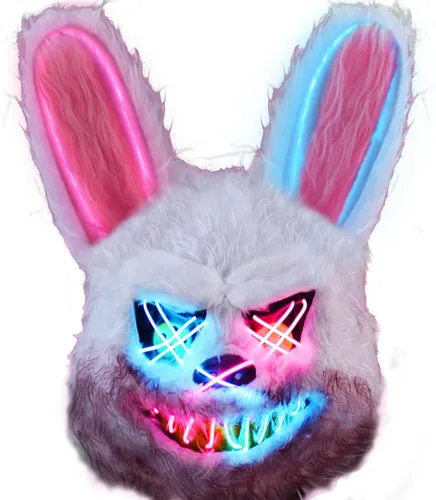 Halloween Scary Face Mask, Easter Bear/Rabbit Mask, Easter Toys, Horror Costume Parties, Cosplay Accessories Mask Máscara de conejo