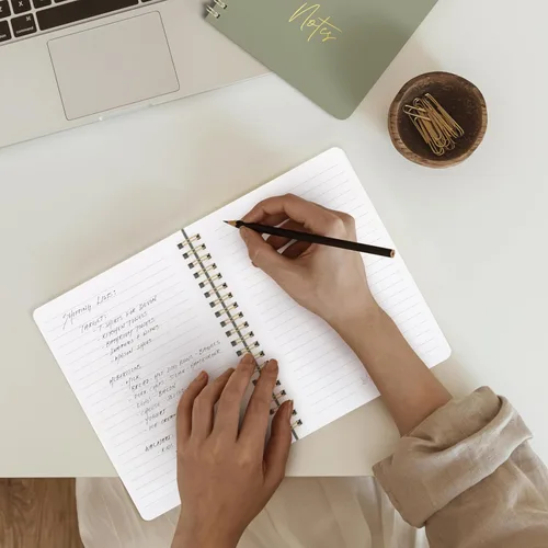 Miniatura 2 de ZICOTO Set de 3 Cuadernos de Espiral Estéticos para Mujeres - Lindo Diario/Cuaderno de 7x5 con Páginas Rayadas de Regla Universitaria - Suministros