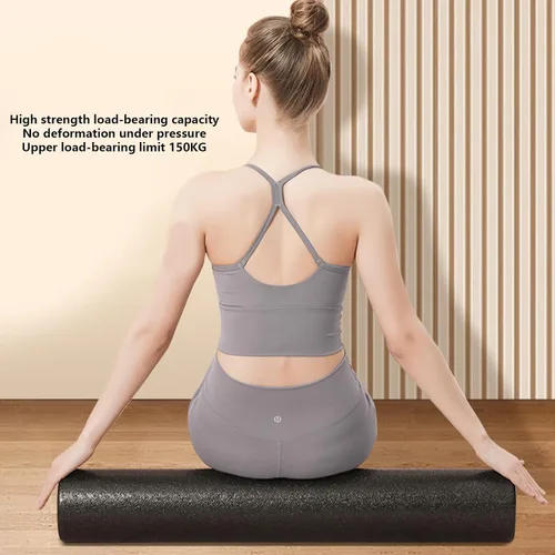 Miniatura 6 de Rodillos de espuma redondos de alta densidad, rodillos de espuma para ejercicios para pilates y estiramiento, fitness, masaje atlético de cuerpo