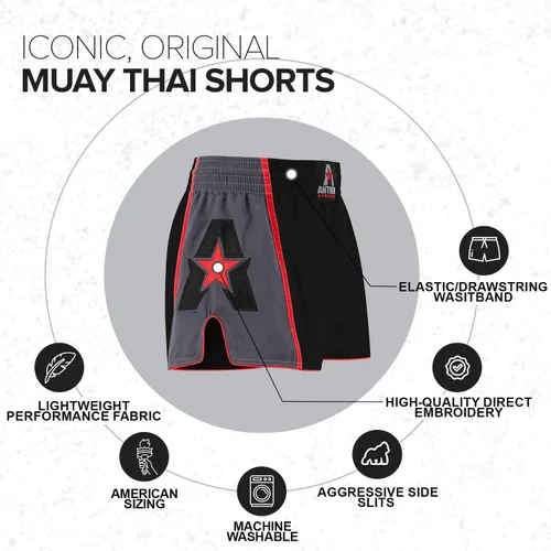 Miniatura 3 de Anthem Athletics Pantalones cortos de Muay Thai para hombre, pantalones cortos de Muay Thai para mujer - Kickboxing Short Boxing Trunks 5050 Classic