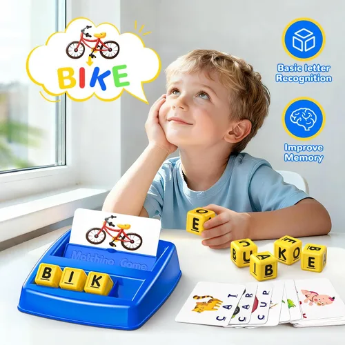 Miniatura 2 de NARRIO Juguetes educativos para niños de 3, 4, 5 años, juego de letras coincidentes, juguetes de aprendizaje ABC para preescolar para niños de 4 a 8