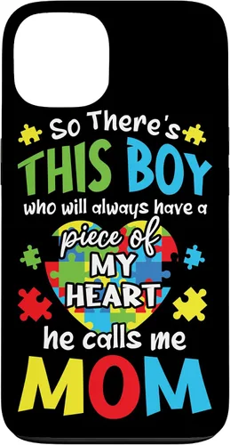 Miniatura 7 de Funda para iPhone 11 Boy Calls Me Mom Heart Colorido Puzzle Autismo