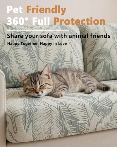 Miniatura 6 de Funda para sofá lavable, fundas para sofá seccional, fundas de sofá para 3 cojines, protector de sofá en forma de L apto para mascotas, fundas