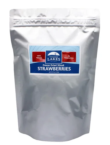 Miniatura 2 de Thousand Lakes Fresas y arándanos liofilizados - Fresas 100% en rodajas de 5 onzas y arándanos enteros 1.2 onzas
