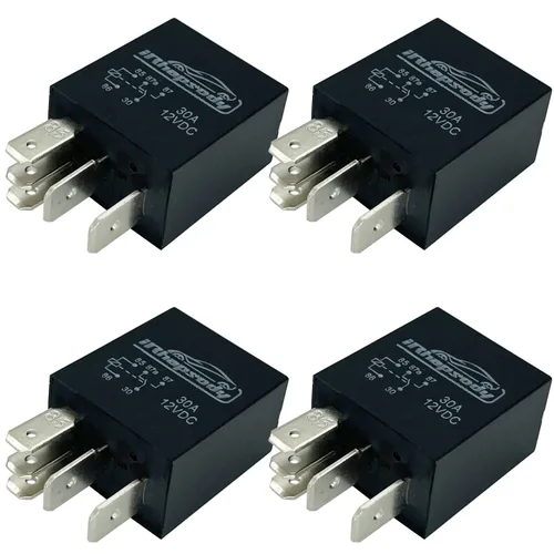 Miniatura 6 de Relé de arranque multiusos Spst de 12vdc 30amp de 4 pines, relés de reemplazo automotriz