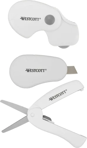Miniatura 8 de Westcott - Tijeras de 13 cm con hojas de titanio para manualidades, costura y mucho más.