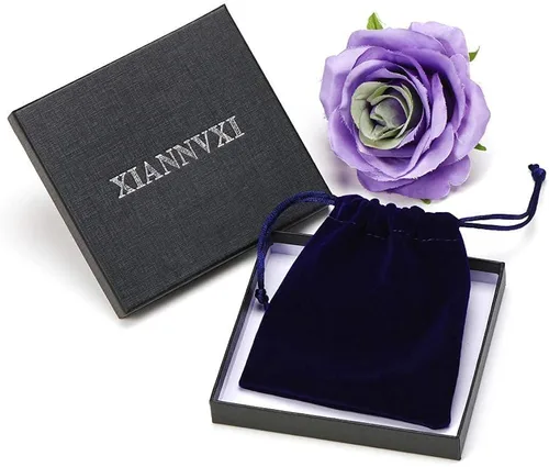 Miniatura 7 de XIANNVXI Collar con colgante de luna creciente envuelta en alambre con forma de árbol de la vida Collar con piedras de cristal curativo de reiki
