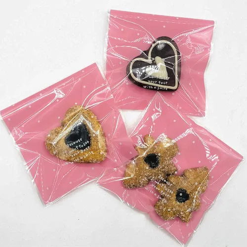 Miniatura 8 de 100 bolsas adhesivas rosas para golosinas, pequeñas bolsas de celofán para dulces, panadería, fiestas y recuerdos de boda (3.94 x 3.94 pulgadas)