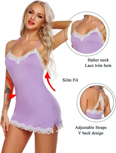 Miniatura 6 de Avidlove - Camisón de lencería sexy de mujer para dormir