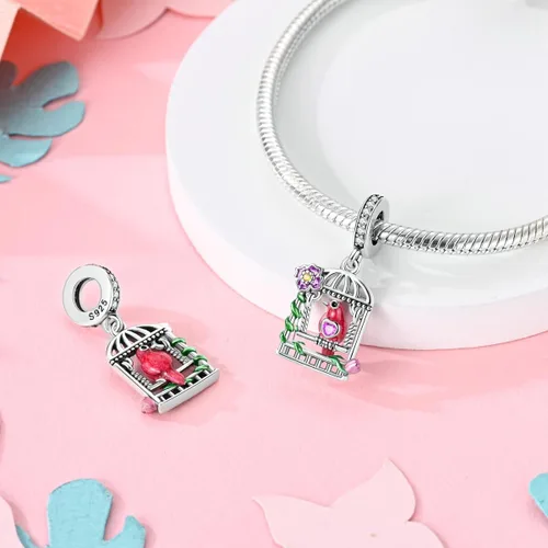 Miniatura 235 de Hapour Dijes de plata de ley 925 para pulseras, collar, joyería europea, colgante de cuentas para mujeres y madres
