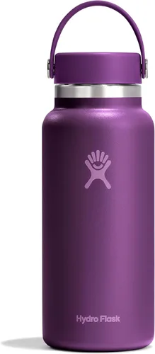 Miniatura 21 de Hydro Flask - Botella de agua de acero inoxidable aislada - Boca ancha con tapa flexible, sin derrame, a prueba de fugas y recargable de 40 oz Negro
