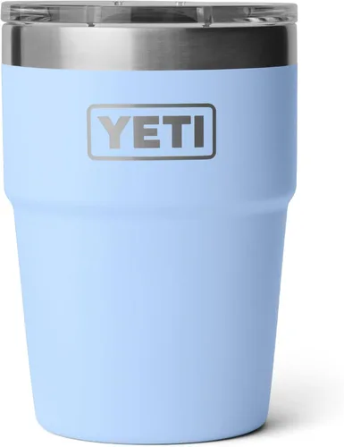 Miniatura 34 de YETI Rambler - Vaso apilable de 16 onzas, aislado al vacío, de acero inoxidable con tapa MagSlider Apilable