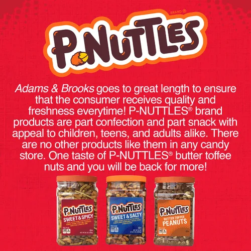 Miniatura 7 de P-Nuttles Sweet & Spicy Snack Mix, tarro de 36 onzas (paquete de 1) – Mezcla de barra ideal – Cacahuetes cubiertos de caramelo de mantequilla