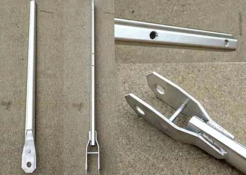 Miniatura 2 de Sistema eléctrico de 4 resortes con lona. Brazos de aluminio, de Kym Industries para camiones volquete/remolques con camas de hasta 24' y 110