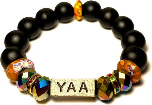 Miniatura 50 de Pulseras africanas tradicionales con nombre nacido en el día para mujeres de Ghana, materiales naturales, ajuste cómodo y holgado