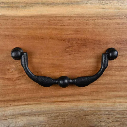 Miniatura 12 de Renovators Supply Pomo Negro para Gabinete de 4.5 pulgadas Estilo Jaula de Pájaros Tiradores para Cajones