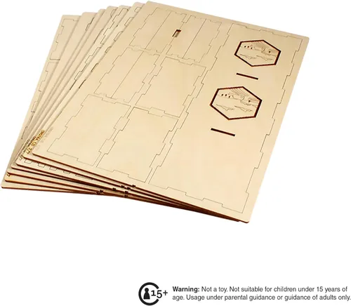 Miniatura 9 de The Broken Token Organizador de juegos compatible con Catan Base Game – Caja organizadora de juegos de madera con múltiples bandejas