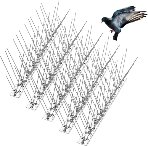 Miniatura 10 de REMIAWY - Púas para palomas y pájaros pequeños, púas disuasorias para exteriores para mantener alejadas a las ardillas y gatos, alambre de acero