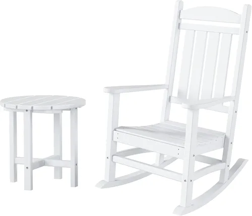 Miniatura 9 de WestinTrends Malibu - Mecedora para exteriores y patio, color negro