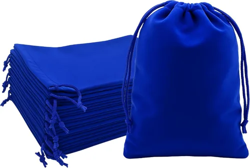 Miniatura 49 de Mandala Crafts Bolsas de terciopelo negro con cordón de 14 x 14 pulgadas, 10 bolsas grandes de terciopelo con cordón a granel para regalos de fiesta