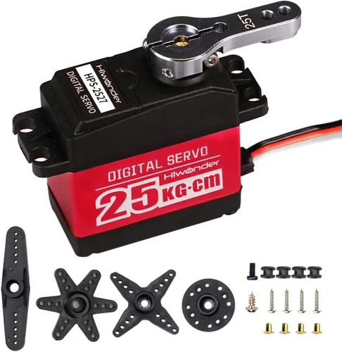 Miniatura 12 de LewanSoul 20KG RC Servo Motores de alto par, servo de dirección con engranaje completo de metal impermeable para 1/6 1/8 1/10 1/12 RC Coche Robot