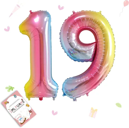 Miniatura 168 de Globos de números de 40 pulgadas del 0 al 9 dorados grandes del número 0, globos digitales para suministros de decoración de celebración de fiesta