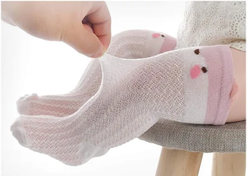 Miniatura 2 de QandSweet Calcetines hasta la rodilla para bebé, calcetines antideslizantes para recién nacidos, calcetines antideslizantes