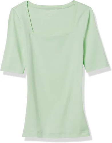 Miniatura 56 de Amazon Essentials - Camiseta de manga corta y cuello cuadrado para mujer