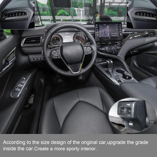 Miniatura 4 de Rifoda Para Camry Co-Piloto Guantera Lateral Panel de Interruptor Decoración Material ABS Ajuste para Toyota Camry 2018 2019 2020 2021 2022