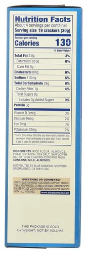 Miniatura 2 de Blue Diamond Nut-Thins Cracker Snacks, almendra, cajas de 4.25 onzas (paquete de 2)