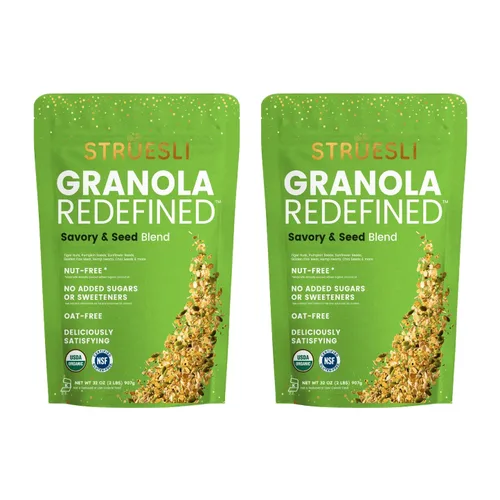 Miniatura 15 de Struesli Cacao + Café Orgánica Granola, Sin Granos y Sin Gluten, Bocadillos Saludables con Cacao, Café, Frutos de Chufa, Nueces Pecanas, Nueces