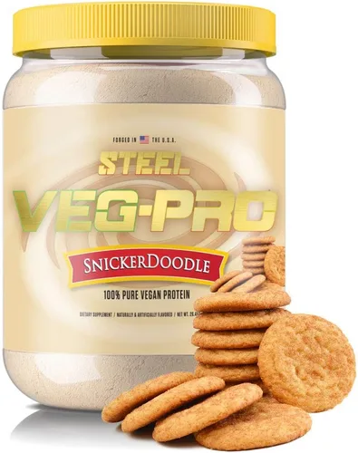 Suplementos de acero Veg-PRO, proteína de chícharo vegetal, aislado en polvo, suplemento natural orgánico vegano 680.38 g (1.5 libras).