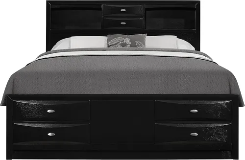 Miniatura 5 de Global Furniture USA Cama matrimonial Linda Negra