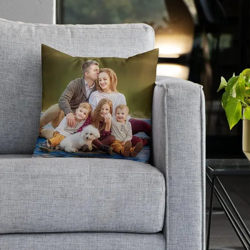 Miniatura 6 de Almohada personalizada: almohada personalizada con imagen y nombre, incluyendo funda e inserción. Impresión a todo color en ambos lados Funda ultra